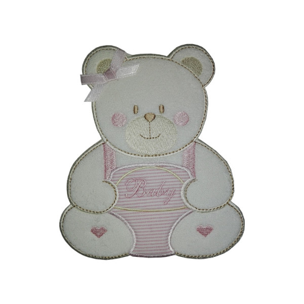 Disegni Termoadesivi - Orso Baby - Rosa